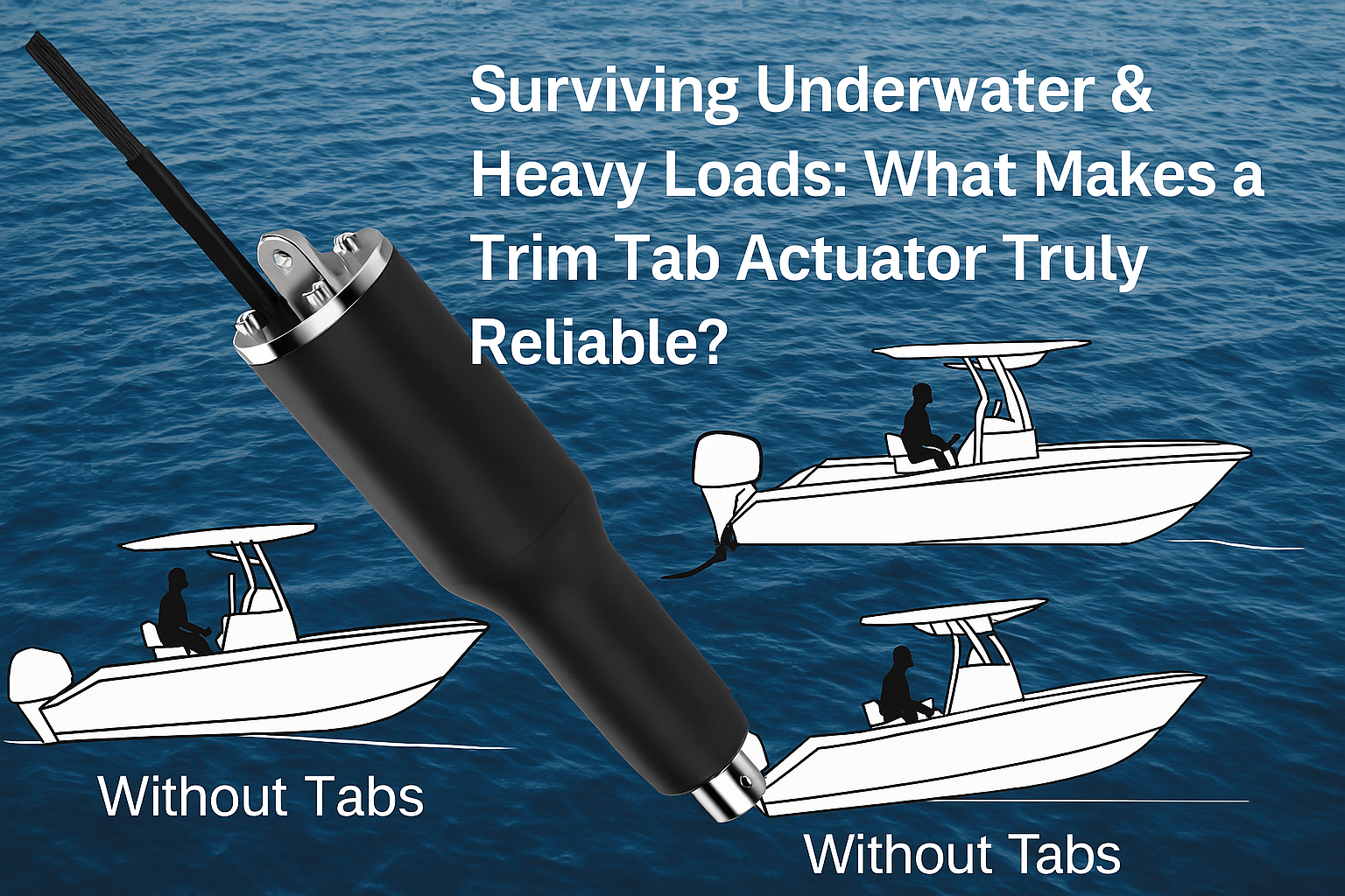Surviving Underwater & Heavy Loads: What Makes a Trim Tab Actuator Truly Reliable?